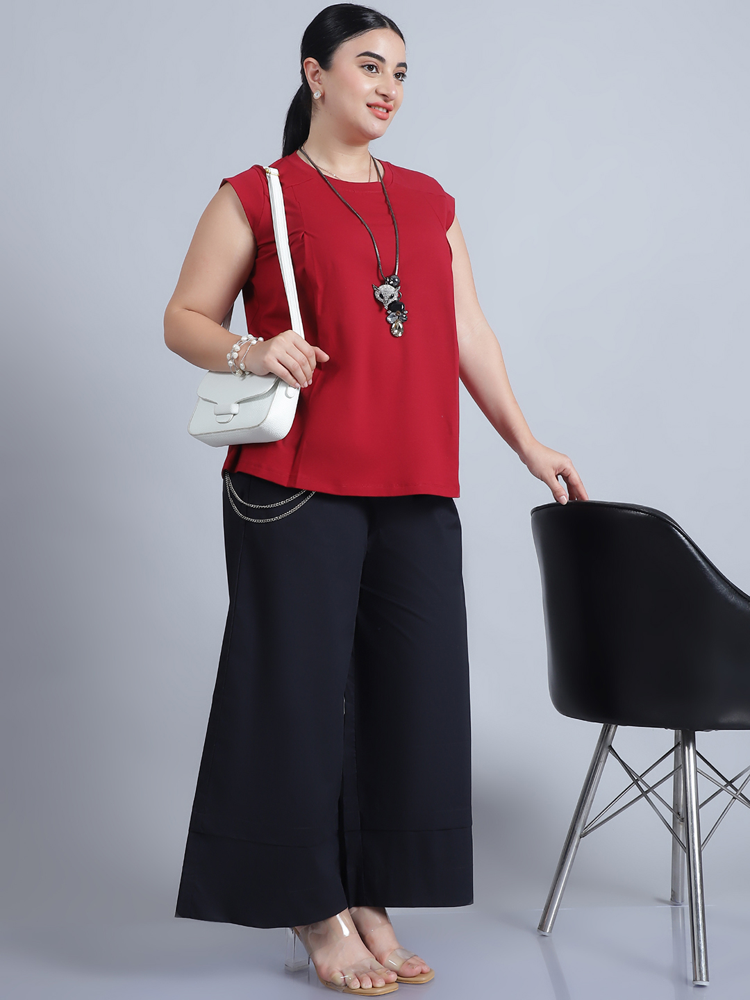 Women's Formal Western Top | Stylish Office Wear Top | Elegant Semi-Casual Top for Daily Use, Meetings & Interviews - Image 5