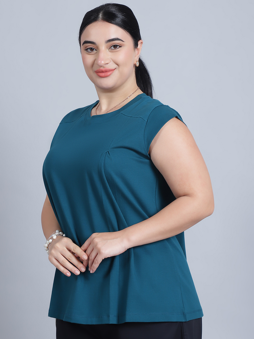 Women's Formal Western Top | Stylish Office Wear Top | Elegant Semi-Casual Top for Daily Use, Meetings & Interviews - Image 3