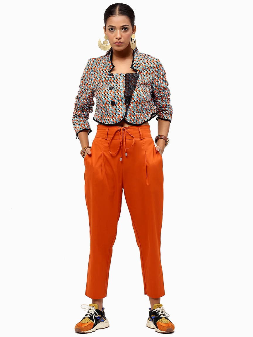 BaawRi Women's Multicolor Printed Cotton Jacket