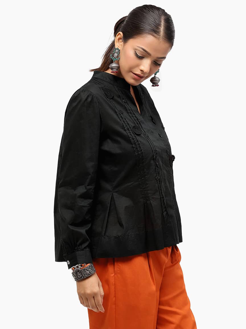 BaawRi Women's Black Color Cotton Top - Image 4