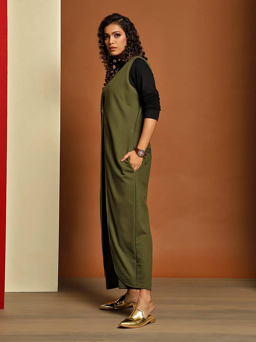 Alternative view of Elegant Sleeveless Jumpsuit in Fine French Terry