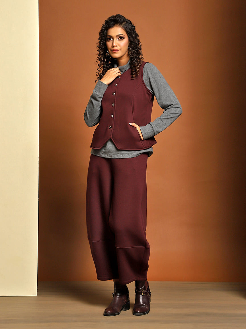 Alternative view of Cozy Soft Fleece Cord Set – Elevate Your Comfort in Style