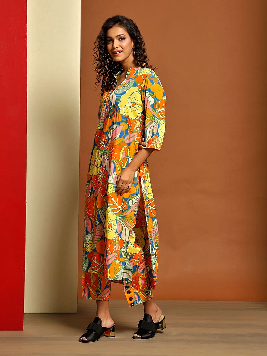 Alternative view of Vibrant Multi-Color Kurta Cord Set – Infuse Color into Your Wardrobe