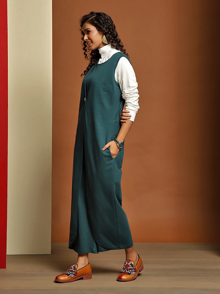 Alternative view of Elegant Sleeveless Jumpsuit in Fine French Terry