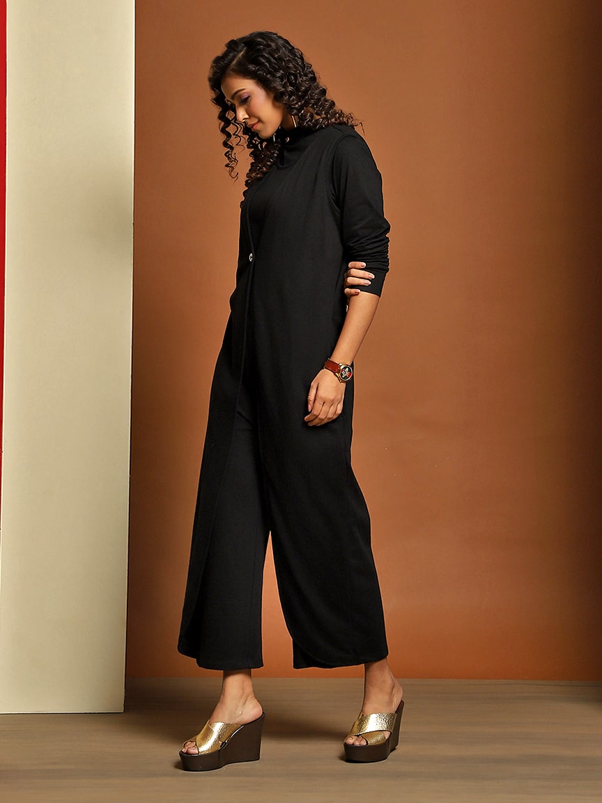 Alternative view of Elegant Sleeveless Jumpsuit in Fine French Terry
