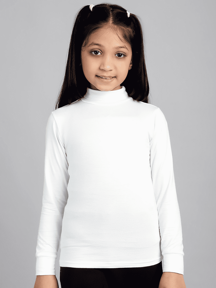 Baawri Girl Cotton Cream Color Top