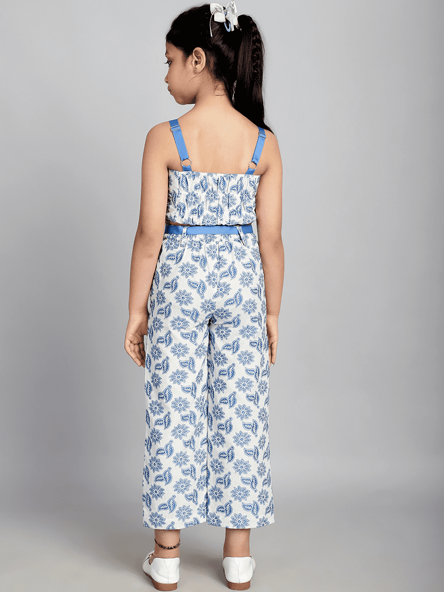 Alternative view of Baawri Girl Cotton Blue Printed Color 2 Pcs Cord Set