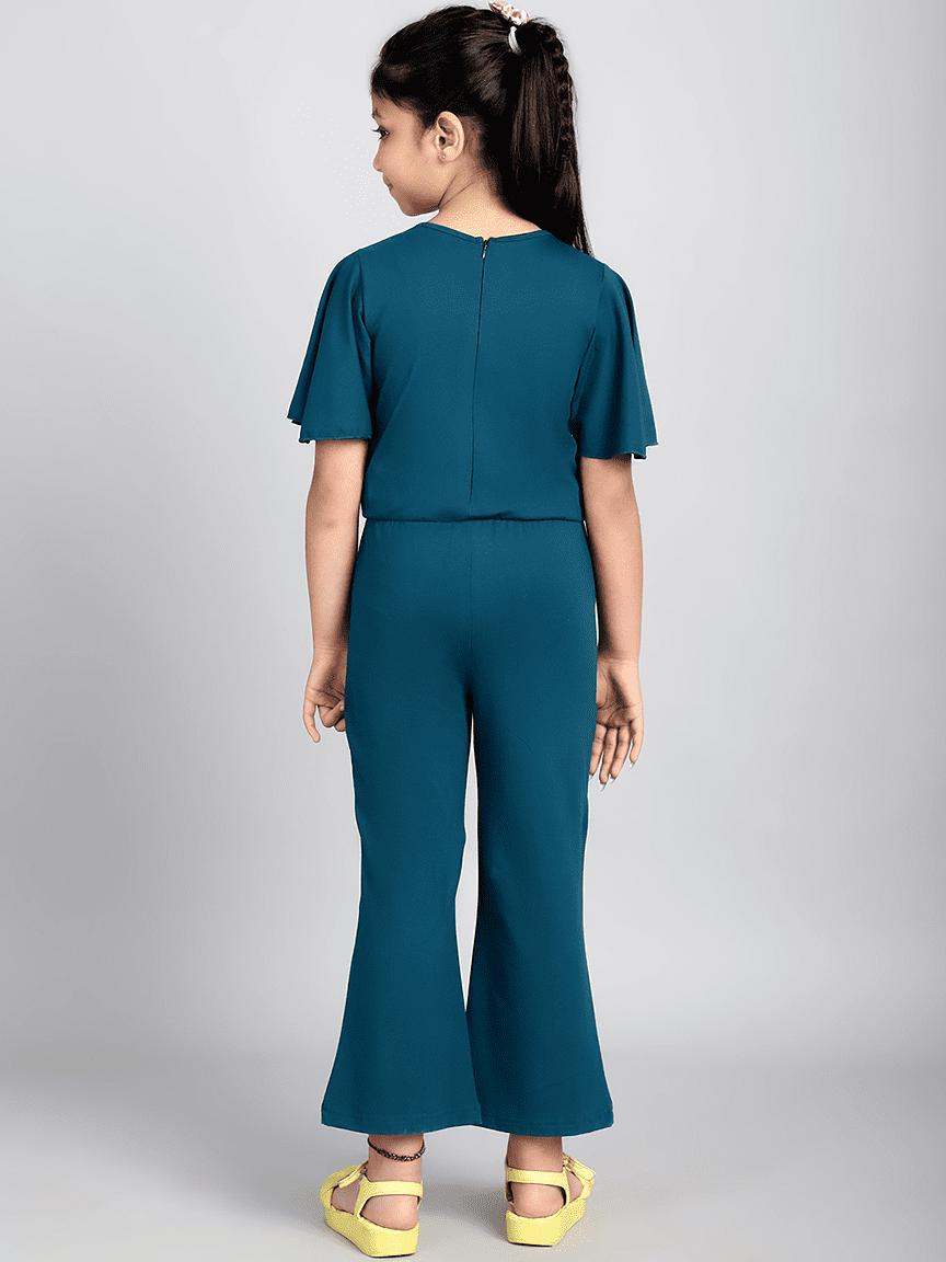 Alternative view of Baawri Girl Cotton Jersey Truq Color Jumpsuit