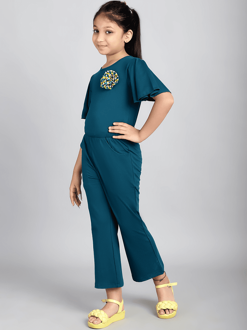 Baawri Girl Cotton Jersey Truq Color Jumpsuit - Image 3