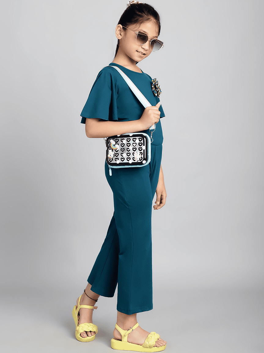 Baawri Girl Cotton Jersey Truq Color Jumpsuit - Image 5