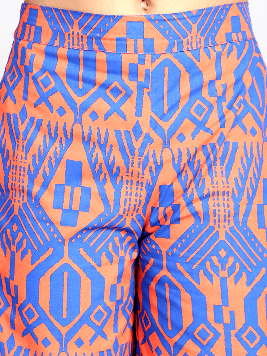 Baawri Girl Bohemian Printed Cotton 2 Pcs Top and Pant Set - Image 8