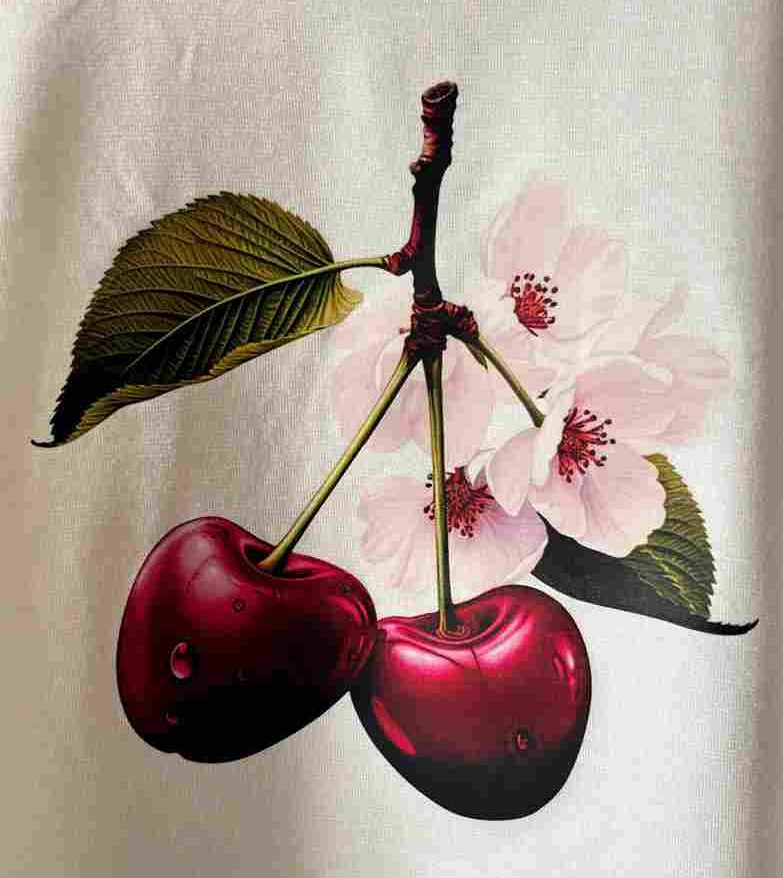 Girl's Cherry Bloom Crop Tee – Viscose Love - Image 3